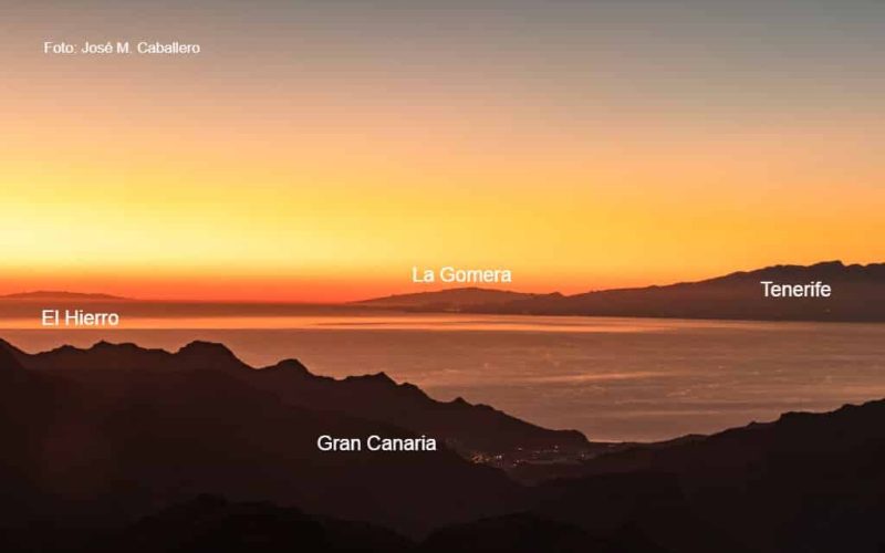 Gran Canaria, Tenerife, La Gomera en El Hierro op een unieke foto