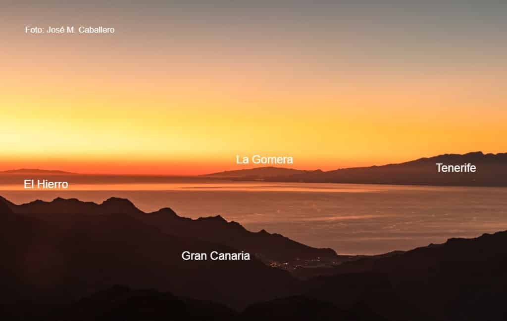 Gran Canaria, Tenerife, La Gomera en El Hierro op een unieke foto
