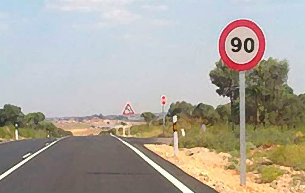 Vanaf januari 2019 gaan de snelheden op Spaanse wegen naar beneden