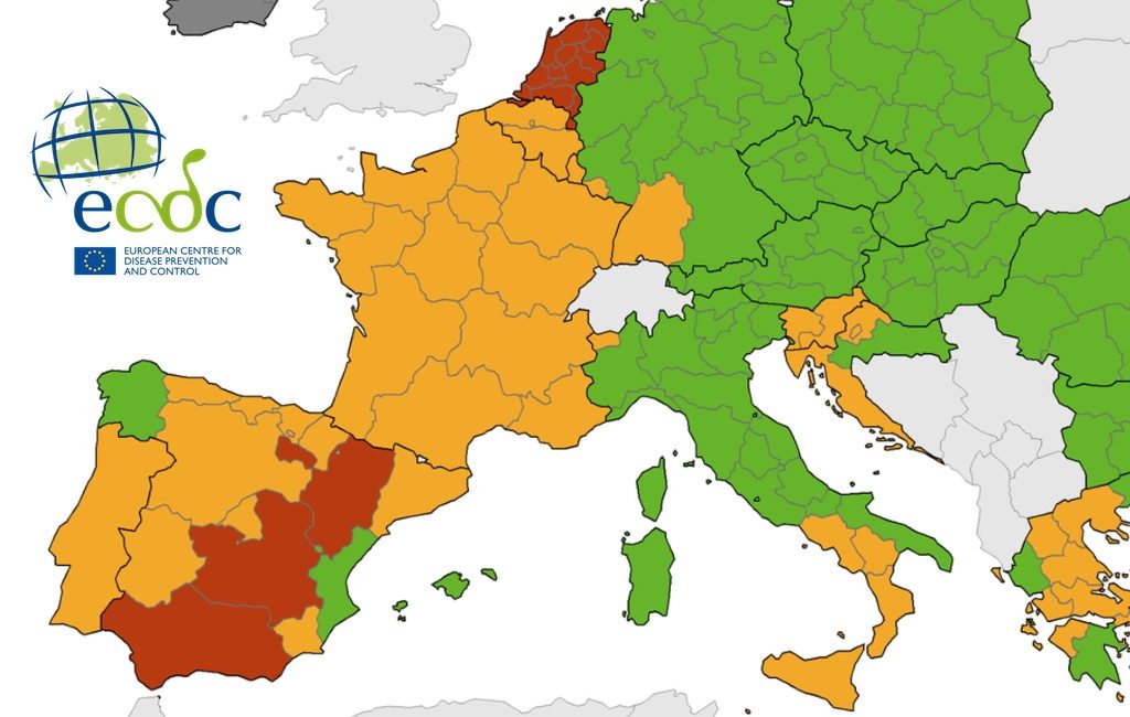 Nieuwe corona-kaart Europees Centrum voor ziektepreventie: wat doen Nederland en België met hun reisadviezen?
