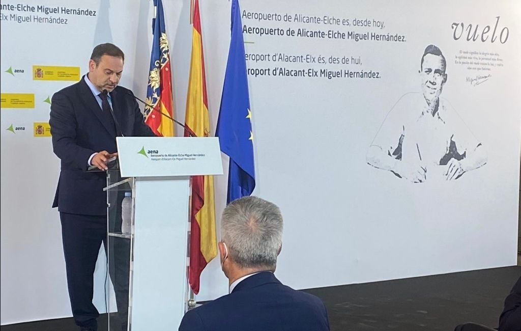 Vliegveld Costa Blanca heet vanaf nu officieel Alicante-Elche Miguel Hernández