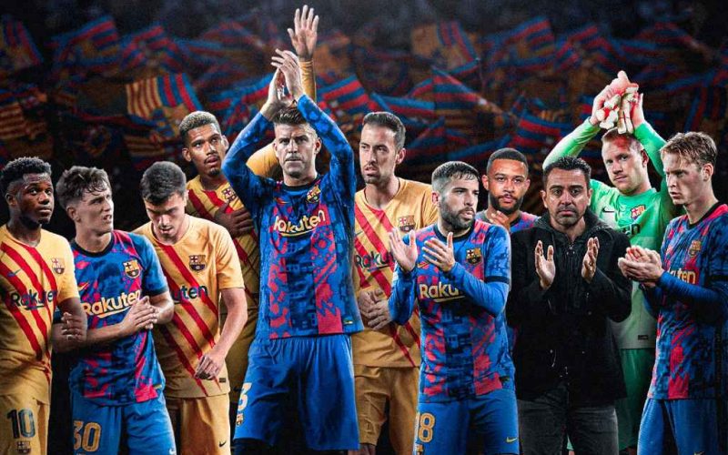 FC Barcelona uit de Champions League gespeeld en gedegradeerd naar de Europa League