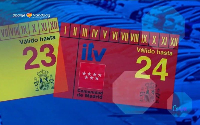 Traditionele Spaanse apk-sticker maakt plaats voor digitale versie