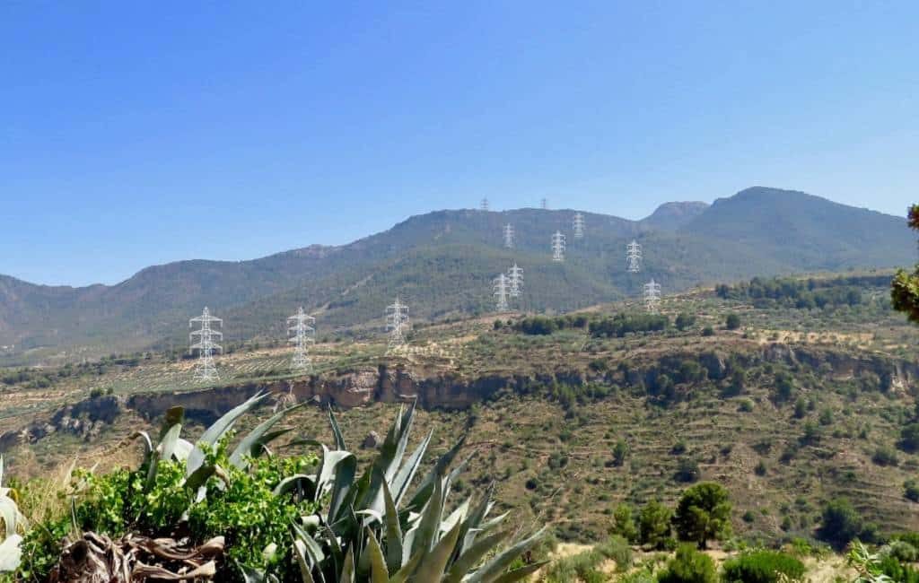 Bewoners Valle de Lecrín en Alpujarras willen geen elektriciteitsmasten