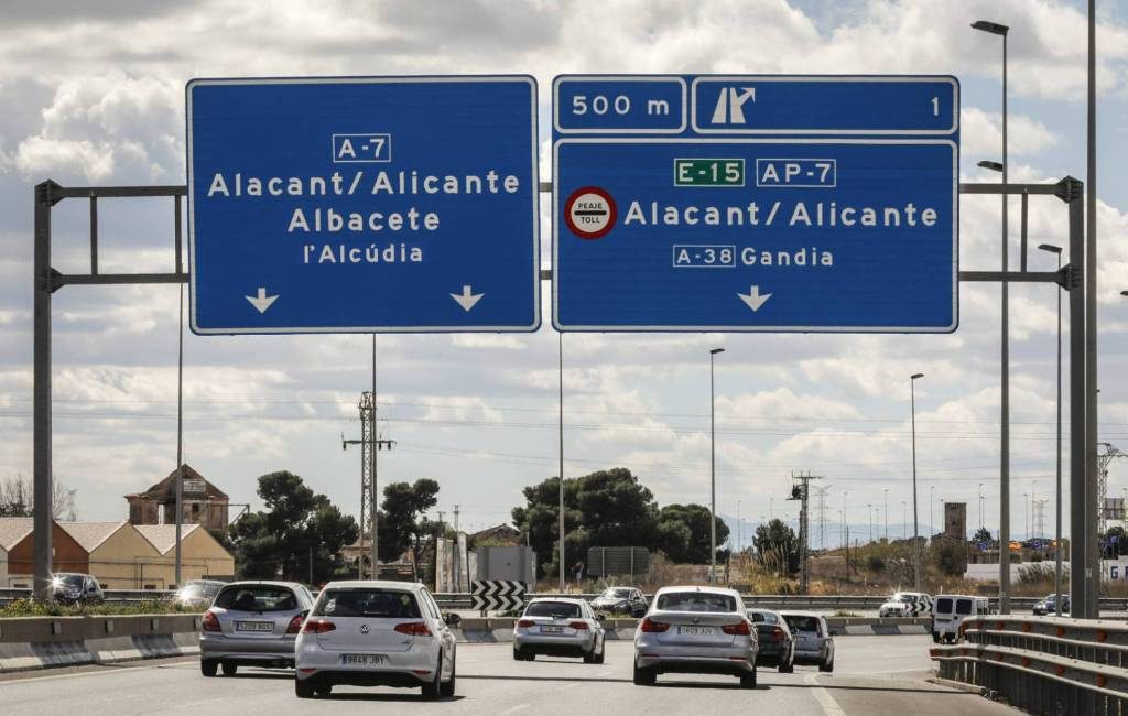 In 2020 einde tol op AP-7 tussen Alicante en Tarragona