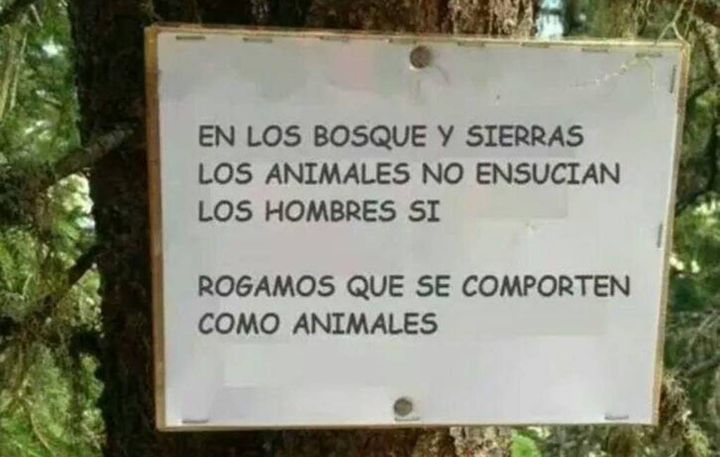 Bericht van de Spaanse Guardia Civil op Twitter: ‘gedraag je als een dier in de natuur’