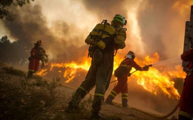 Spanje staat in brand met meer dan 50 actieve bosbranden en 20 duizend hectare verwoeste natuur