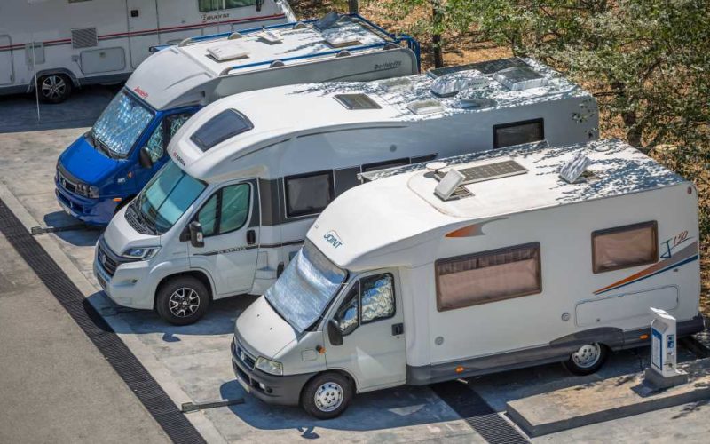 Minder campers en kampeerwagens verkocht in juli in Spanje