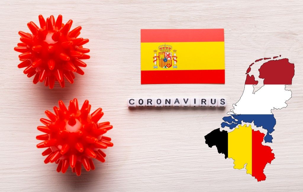Overzicht actuele kleurcodes en reisadviezen Nederland en België voor Spanje