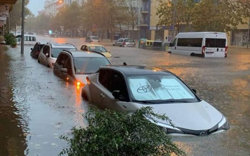 Veel schade en overstromingen door noodweer in Extremadura, Andalusië en Balearen