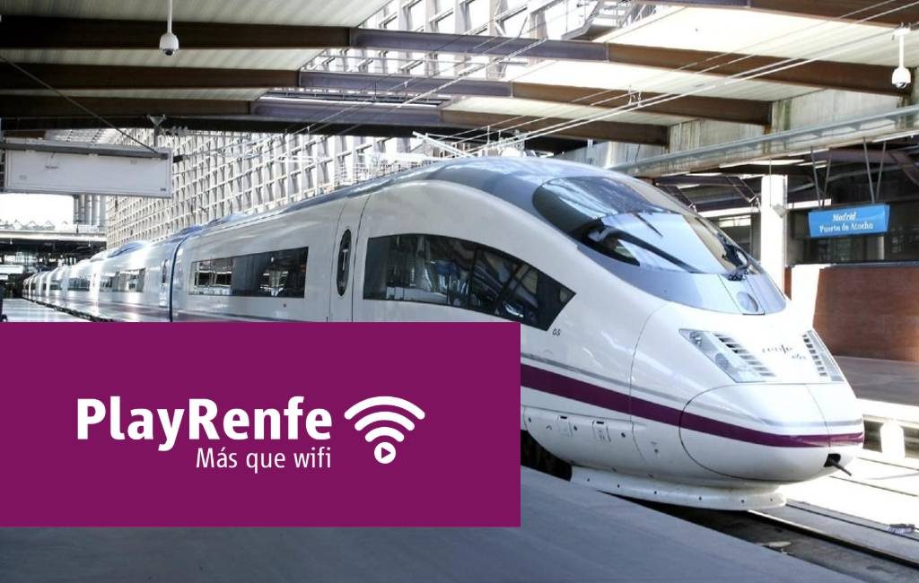 Gratis WIFI in de AVE treinen tussen Madrid, Barcelona en Málaga