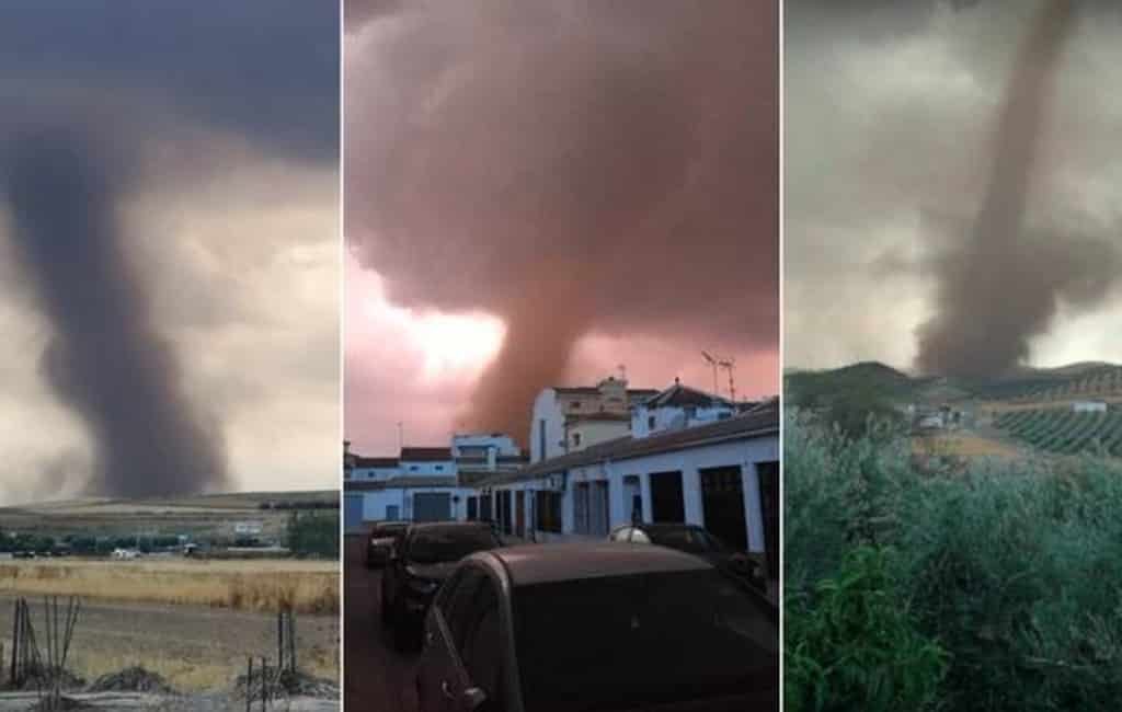 Spectaculaire tornado in binnenland provincie Málaga zorgt voor schade