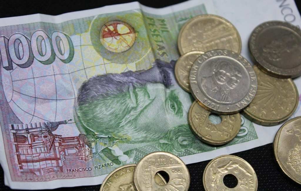Laatste jaar om de Spaanse peseta's om te ruilen voor euro's