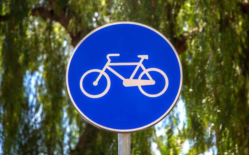 Verkeersborden voor fietsers in Spanje