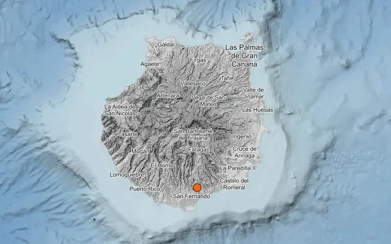 Bewoners voelen aardbeving op bijna heel het eiland Gran Canaria