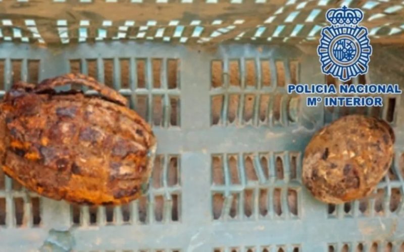 Handgranaten uit Eerste Wereldoorlog gevonden in aardappelmachine in Granada