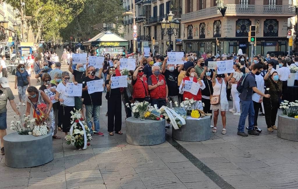 Herdenking terroristische aanslagen Barcelona en Cambrils