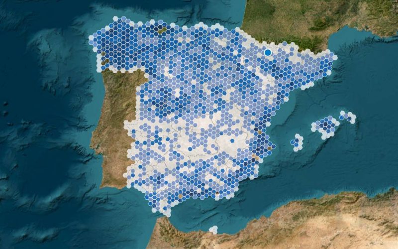Bekijk op deze kaart of je voor 35 euro gesubsidieerde satellietinternet kunt krijgen in Spanje