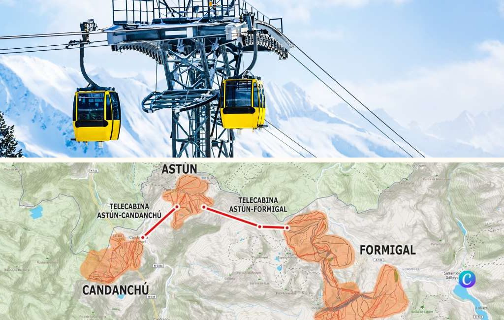 Plannen voor kabelbaan van skigebieden Formigal naar Astun in de Spaanse Pyreneeën