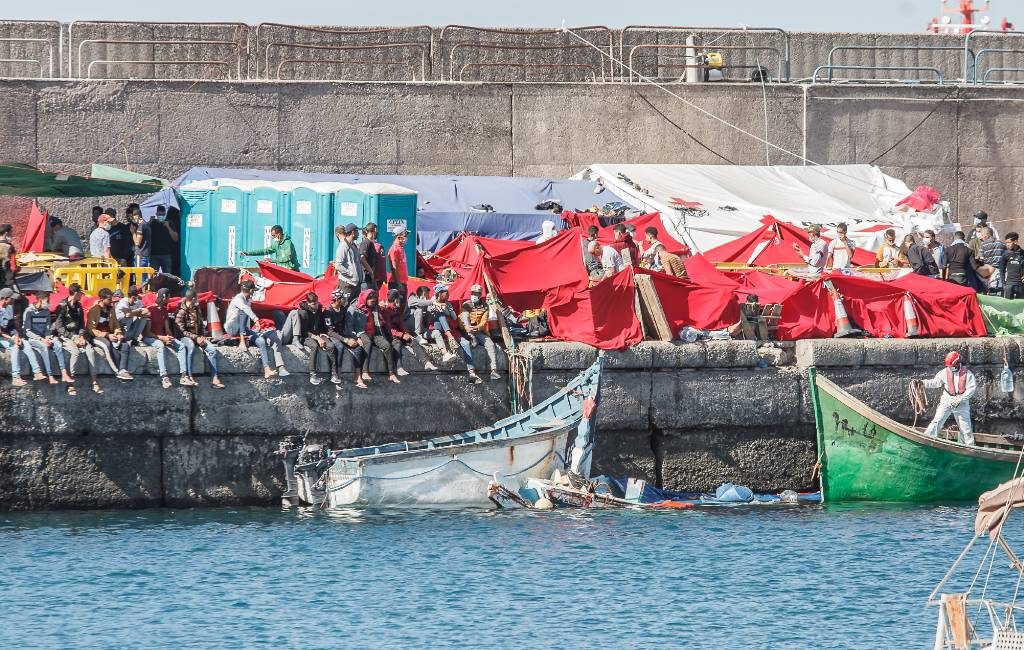 Tijdelijke migranten-kamp op Gran Canaria ontruimt
