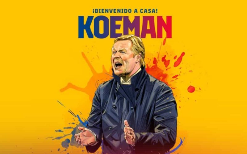 Ronald Koeman nu officieel nieuwe trainer van FC Barcelona