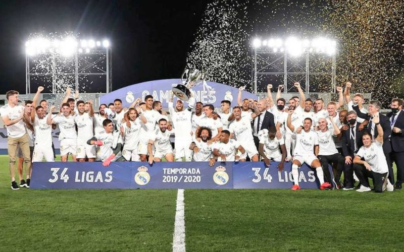 Real Madrid wint 34e landstitel in Spaanse La Liga competitie