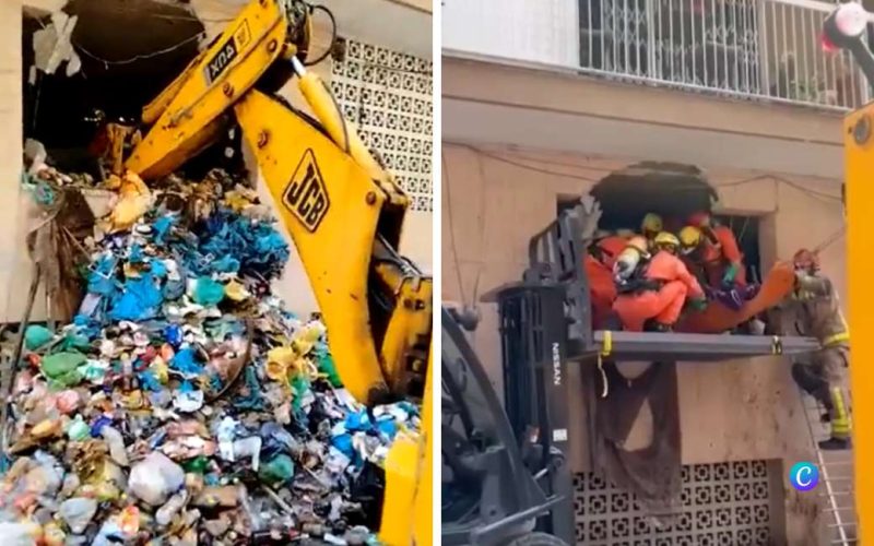 250 kilo zware man met diogenes-syndroom gered in flat in Barcelona