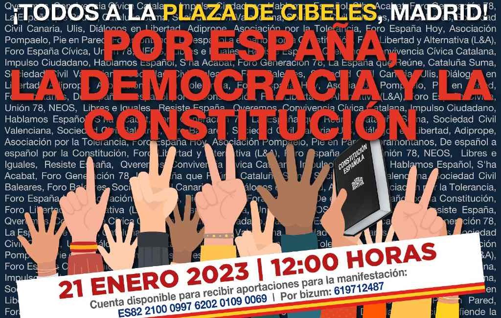 Grote manifestatie in Madrid tegen de politiek van de Spaanse regering