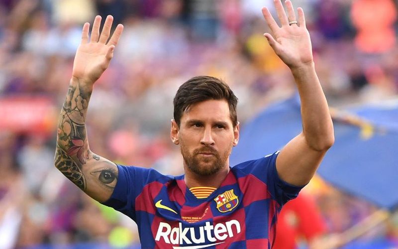 Leo Messi en de nieuwgeboren jongens in Catalonië