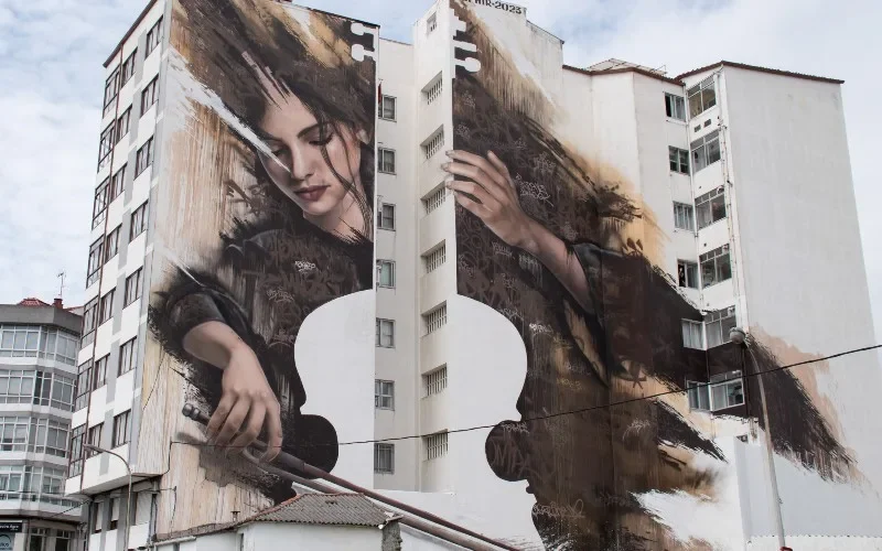 De beste muurschildering ter wereld bevindt zich in A Coruña