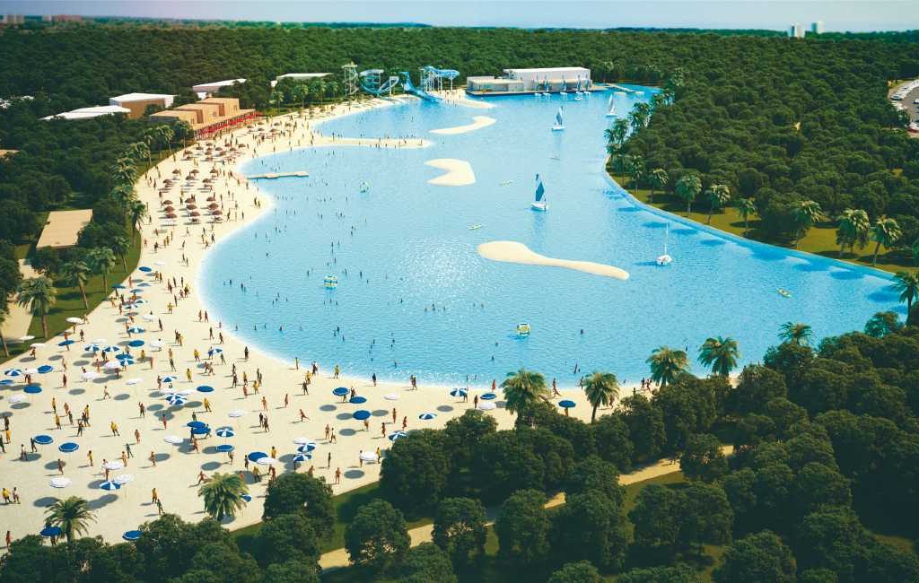 Het grootste artificiële strand van Europa gaat binnenkort open