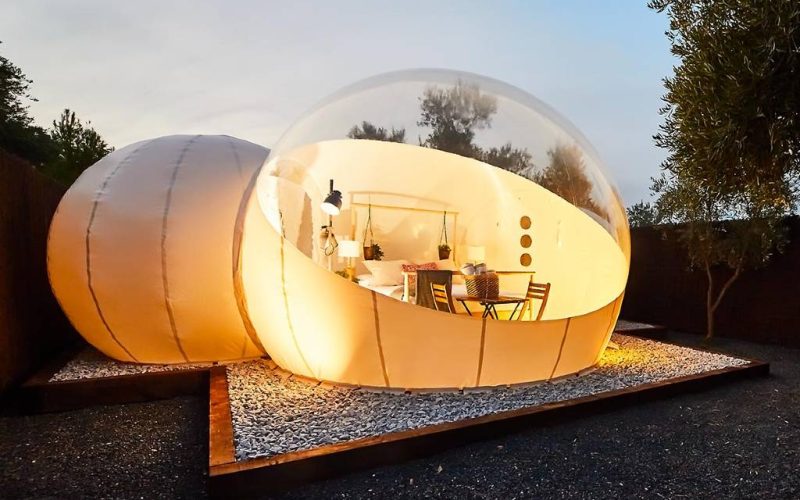 Derde bubbel-hotel Valencia regio geopend in Villena van Nomading Camp