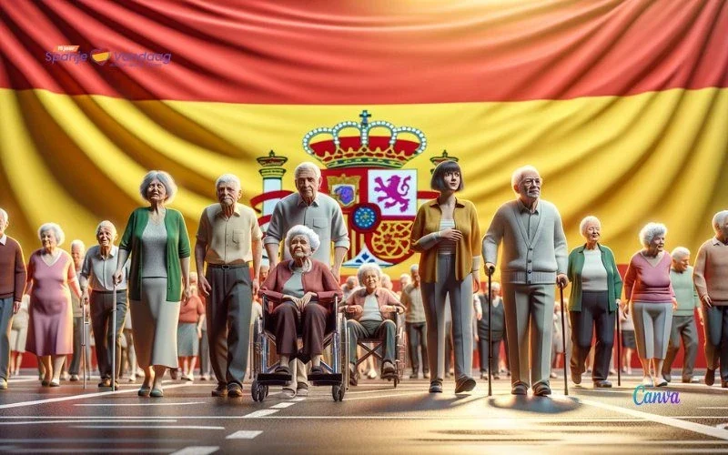 Gemiddelde ouderdomspensioen Spanje in januari (2024) is 1.435 euro