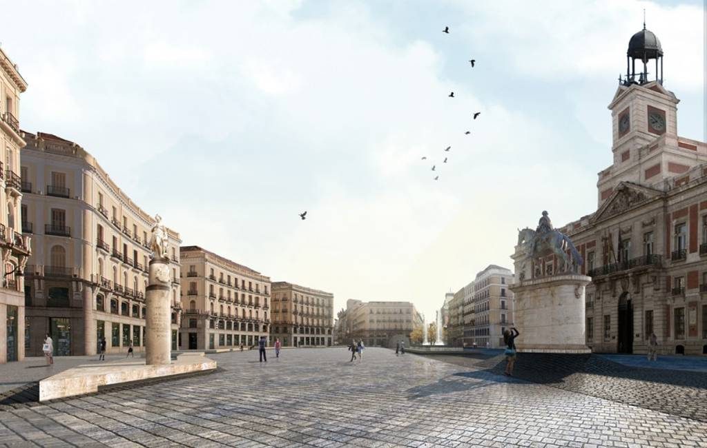 Bekendste plein van Spanje Puerta del Sol’ in Madrid krijgt een grondige facelift