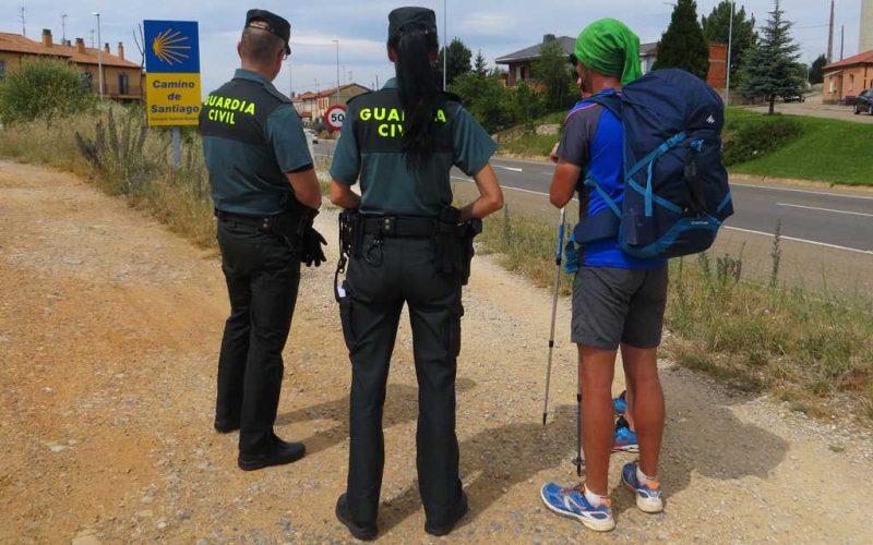 Circa 3.600 politieagenten surveilleren langs de Camino de Santiago in Spanje