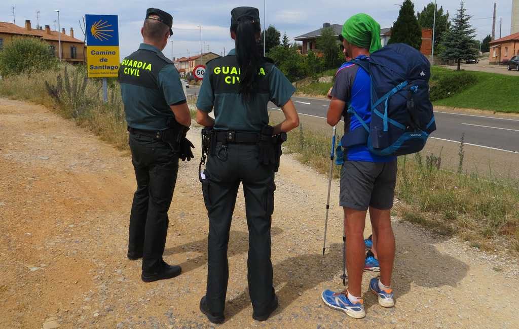 Circa 3.600 politieagenten surveilleren langs de Camino de Santiago in Spanje