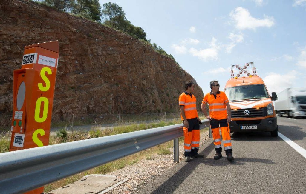 Steeds minder praatpalen langs de Spaanse snelwegen te zien