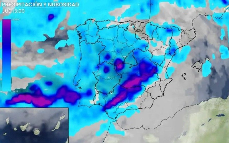 Storm Babet brengt temperatuurdaling, windvlagen en regen naar Spanje