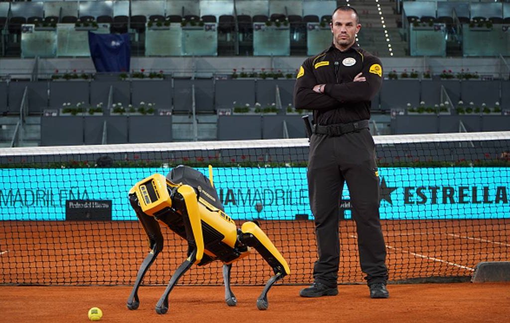 Beveiligingsfirma Prosegur neemt robothond in gebruik bij tennistoernooi Madrid