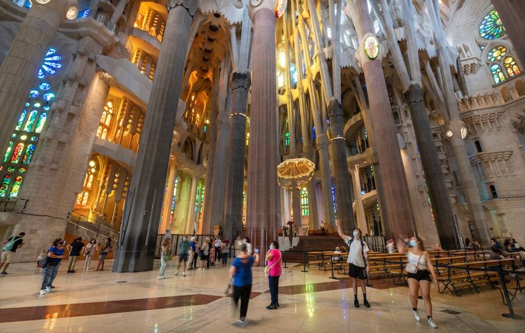De Sagrada Familia in Barcelona gaat weer open en is vanaf 29 mei te bezoeken De Sagrada Familia in Barcelona gaat weer open en is vanaf 29 mei te bezoeken