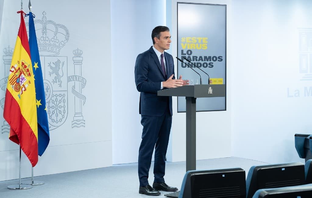 Toespraak premier Sánchez over de ernst van de corona-situatie in Spanje