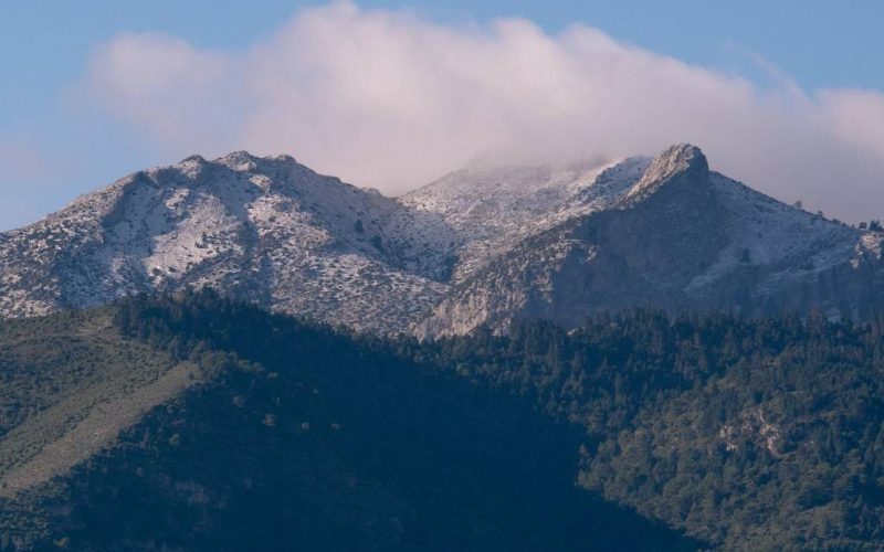 Eerste sneeuwval deze winter in de bergen van Málaga