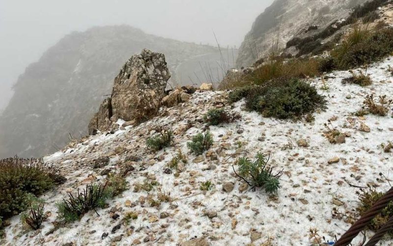 Eerste sneeuwval deze winter op Mallorca