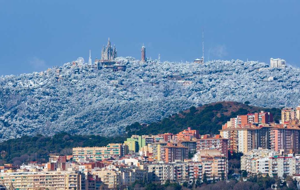 Laagste temperatuur Spanje -19 graden met sneeuw in Barcelona en op Mallorca