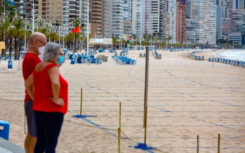 Benidorm gaat in maart/april opnieuw de stranden in percelen verdelen