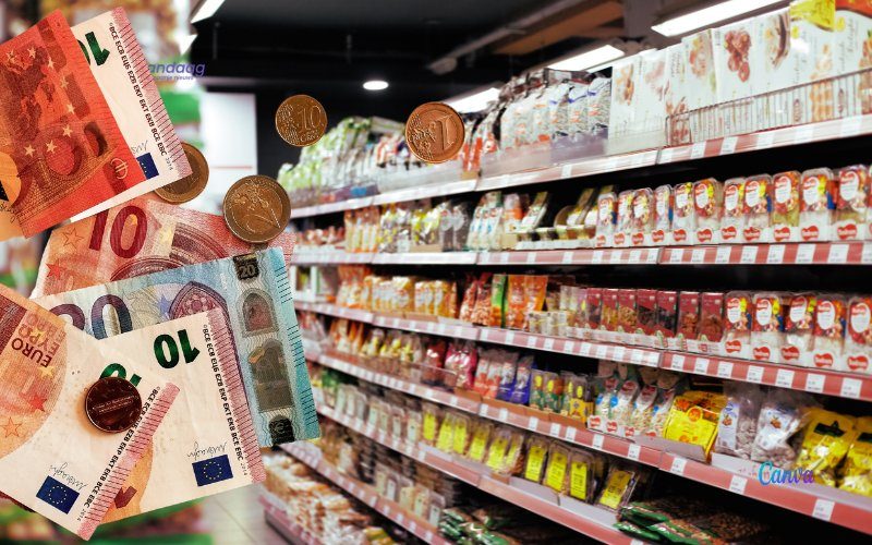 Supermarktproducten met tijdelijk lagere btw zijn in prijs gestegen in Spanje