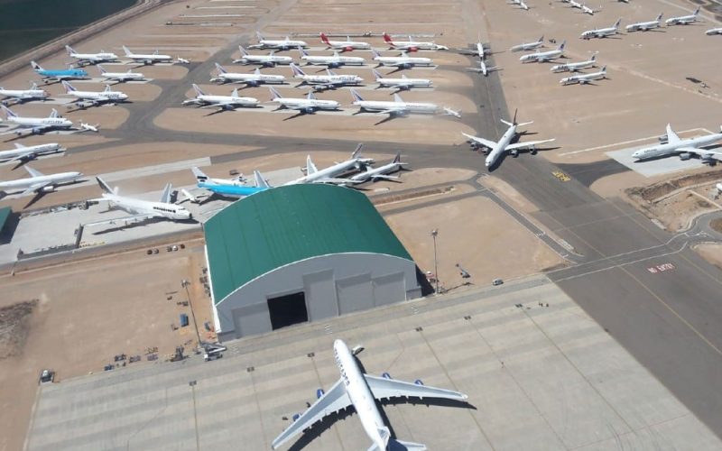 Vliegveld van Teruel grootste parkeerplaats vliegtuigen van Europa