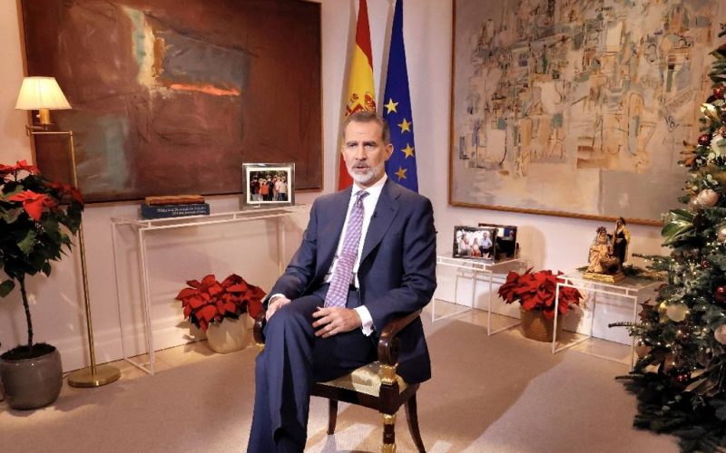 Kersttoespraak koning Felipe VI verwijst naar publieke en morele integriteit in Spanje