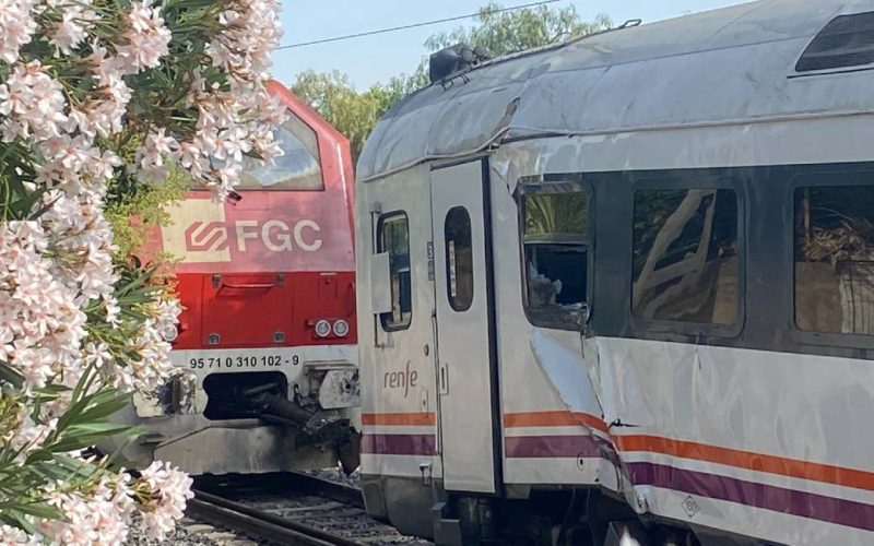 30 gewonden waarvan 5 zwaar bij treinbotsing Vila-seca aan de Costa Dorada
