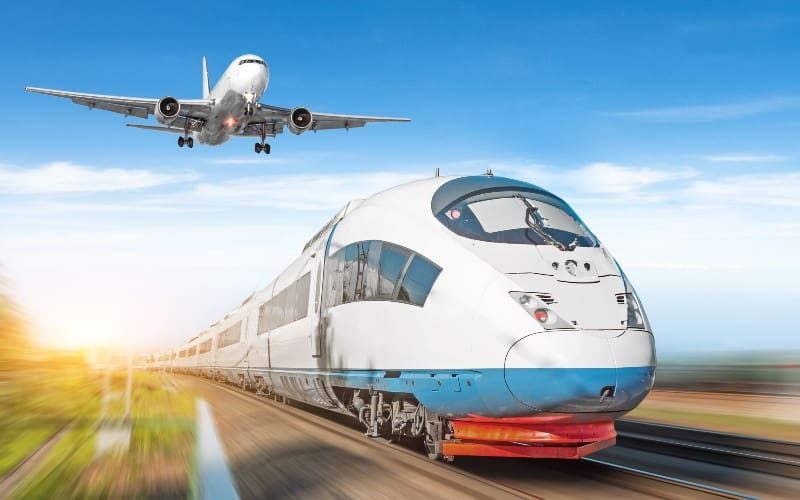 Met de trein door Europa reizen is dubbel zo duur dan met het vliegtuig
